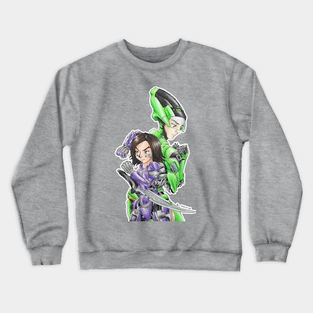 Motorball Team Battle Crewneck Sweatshirt by KranberriJam